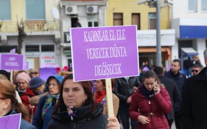 Kırklareli ‘’Kadınlar’’İçin Yürüdü