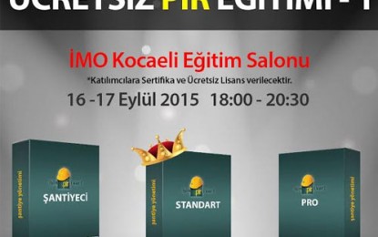 YSM Yazılım’dan İMO işbirliği ile ücretsiz PİR eğitimi