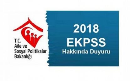 Aile Bakanlığı Teşkilatından EKPSS Başvuru Duyurusu!