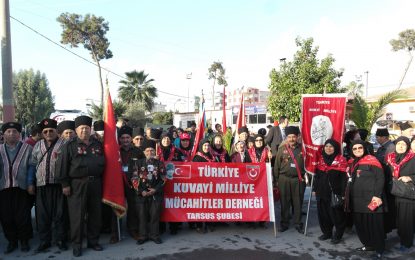 Büyük önder Atatürk’ün Tarsus’a gelişinin 95. Yılı törenle kutlandı