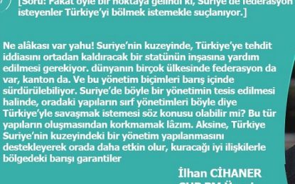 PKK federasyonu kurulsun. NATO Paşa’dan sonra CHP de böyle buyurdu