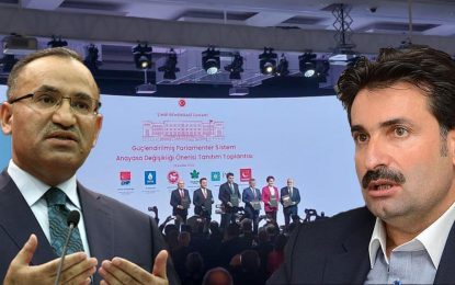 Davutoğlu’na ‘sivil darbe’ göndermesi yapan Bekir Bozdağ’a yanıtAyhan Sefer Üstün’den geldi: ”Erdoğan’ın tek adamlığına teslim olmuşlar”