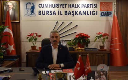 CHP BURSA İL BAŞKANI NİHAT YEŞİLTAŞ’TAN İSRAİL’E TEPKİ