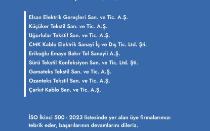 İSO İKİNCİ 500 AÇIKLANDI: DENİZLİ’DEN 9 FİRMA LİSTEDE